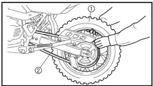 YAMAHA TT-R125E (2004) - REAR WHEEL AND REAR BRAKE - 5