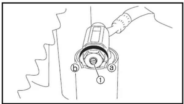 YAMAHA TT-R125E (2004) - REAR SHOCK ABSORBER COMPRESSION DAMPING FORCE ADJUSTMENT (TT-R125LWE) - 2