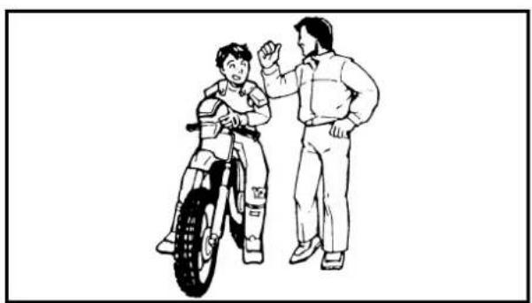YAMAHA TT-R125E (2004) - SICHERHEITSINFORMATION - 1