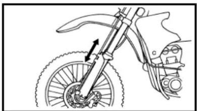 YAMAHA WR250F (2002) - Une chaîne de transmission trop tendue impose des efforts excessifs au moteur et aux organes de transmission; maintenir la tension de la chaîne dans les limites spécifiées. - 3