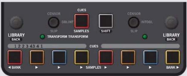 CENSOR DBLINT CUES SHIFT CENSOR INTDBL SLIP TRANSFORM TRANSFORM SLIP LIBRARY BACK 1 2 2 3 4 3 4 1 CUES BANK SAMPLES BANK