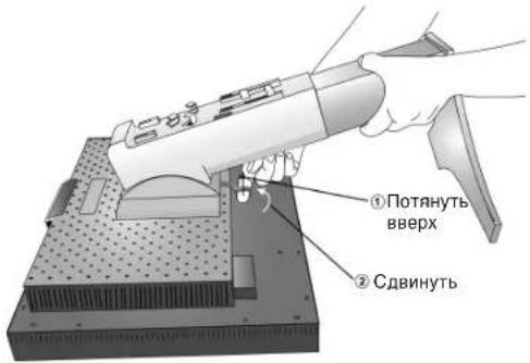 ①Потянуть вверх ②Сдвинуть