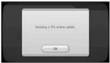 Initiating a VM system update OK