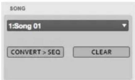 SONG 1:Song 01 CONVERT > SEQ CLEAR