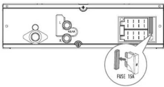 PHILIPS CarStudio CE235BT - Sostituzione del fusibile. - 1