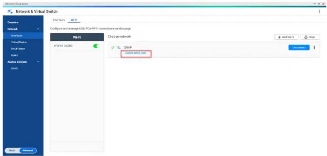 QNAP TVS-871T - Cliquez sur Connexion au portail captif. - 1