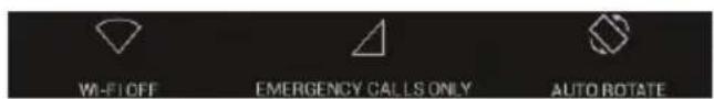 Wi-Fi OFF EMERGENCY CALLS ONLY AUTO ROTATE
