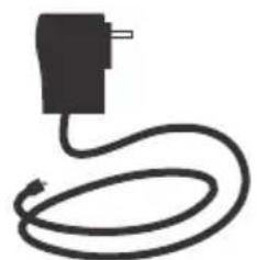 Simple black line drawing of a plug connected to a coiled cable (no text or symbols).