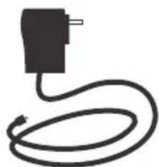 Simple line drawing of a black plug connected to a coiled cable (no text or symbols)