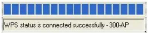 WPS status is connected successfully - 300-AP