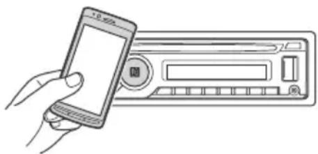 SONY MEX-N6001BD - Connessione di uno smartphone mediante un solo tocco (NFC) - 1