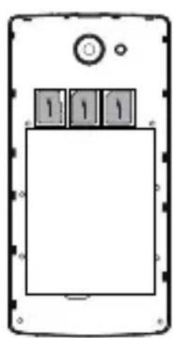 Simple line drawing of a smartphone front panel with control buttons and a display (no text or symbols)