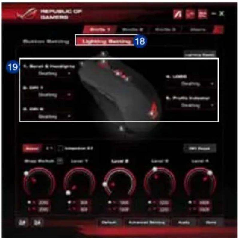 REPUBLIC OF ISAMERS Lighting Setting 18 19 4. Barat & Investigate Smoothing 5. DMY 7 Smoothing 6. CDS 8 Smoothing 7. LOMS Smoothing 8. Proctics Indicament Smoothing Reset 0 > Independent 0.0 Dress Breakout Level 7 Level 8 Level 9 Level 4 2000 300 1000 2000 3000 2000 300 1000 2000 3000 Default Advanced Setting Apply Show