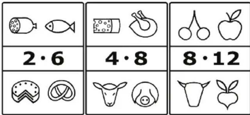 2·6 4·8 8·12