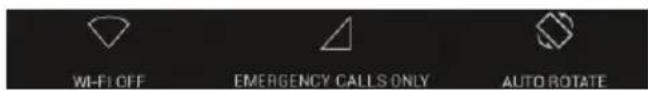 Wi-Fi OFF EMERGENCY CALLS ONLY AUTO ROTATE