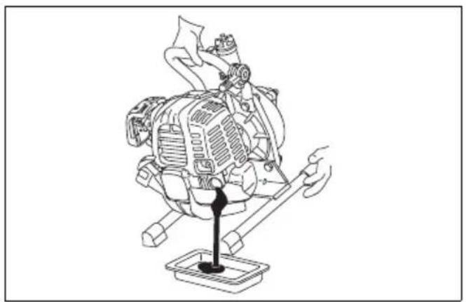 Line drawing of a mechanical device with a tool and base, no text or symbols present