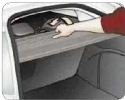 Illustration of a person opening the back of a car window, no text or symbols visible