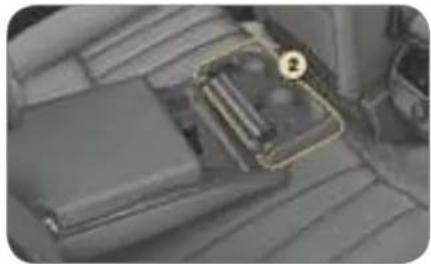 Interior view of a car seatbelt with a highlighted component (no visible text or symbols)