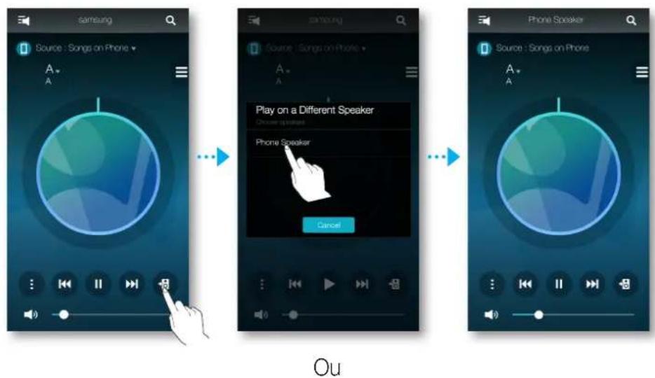SAMSUNG Multiroom 360 - Écouter la musique par l'intermédiaire du haut-parleur du téléphone - 1