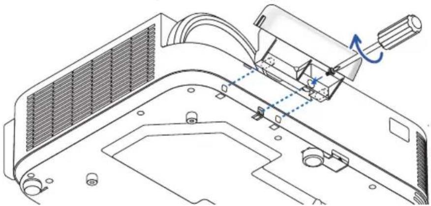 NEC NP03Wi - Befestigen Sie den Adapter am Projektor. - 1