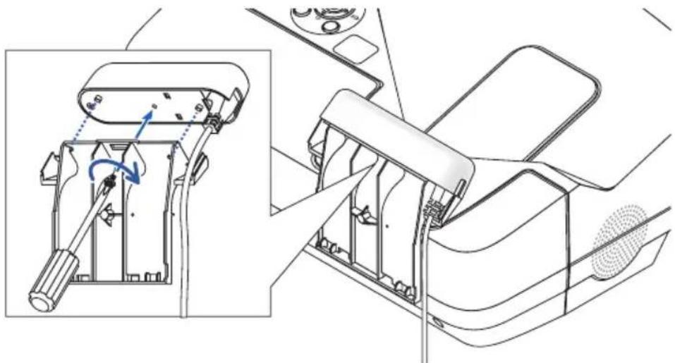NEC NP03Wi - Bringen Sie die Kameraeinheit am Adapter an. - 1