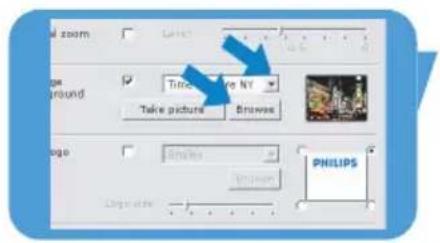 Zoom Close Time New NV Take picture Browse Logo Analyze Bromers PHILIPS