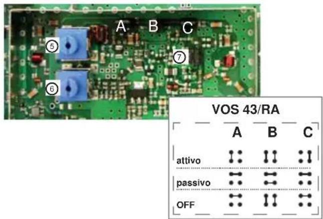 VOS 43/RA attivo passivo OFF