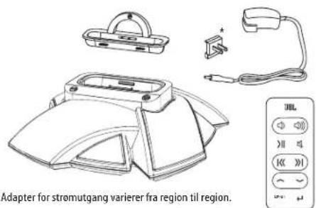Adapter for stromutgang varierer fra region til region.