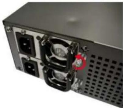 Close-up of a black server drive with cooling fan and ventilation slots (no visible text or symbols)