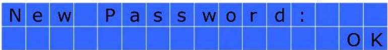 N e w P a s s w o r d : O K