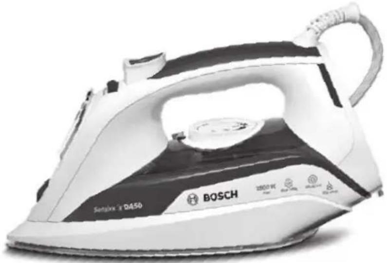 Bosch electric iron with visible branding and model number (no text or symbols on body)