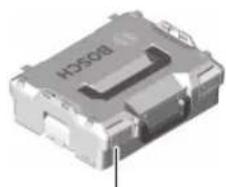 Close-up of a metallic electronic component with no visible text or symbols