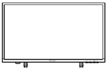 Simple line drawing of a blank rectangular frame with two side supports at the bottom (no text or symbols)