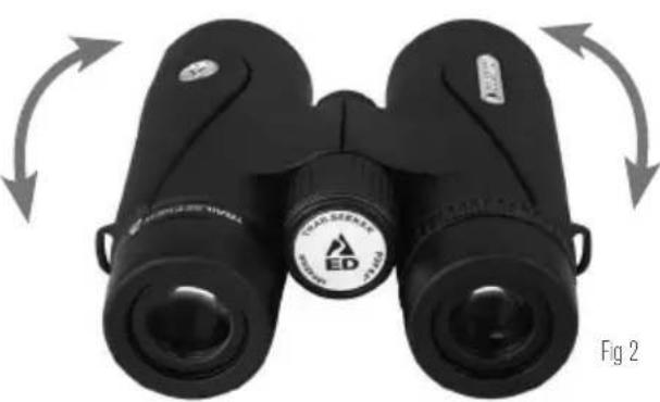 CELESTRON TrailSeeker 10x42 - RÉGLAGE DE L'ÉCART INTERPUPILLAIRE - 1