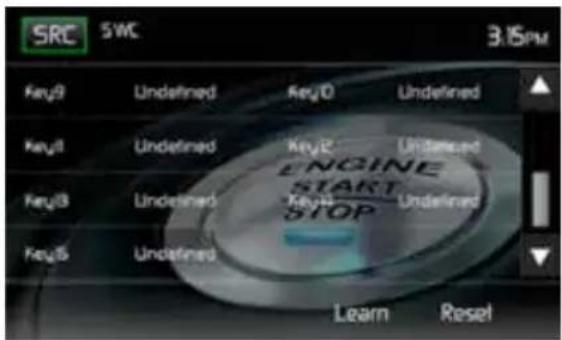SRC SWC 3.15PM KeyB Undefined KeyD Undefined KeyI Undefined KeyE Undefined ENGINE START STOP KeyB Undefined KeyH Undefined KeyS Undefined Learn Reset