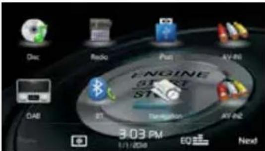 Disc Radio Pun AV-86 DAB ST Navigation 97-92 3:03 PM 1/1/2018 EQ Next