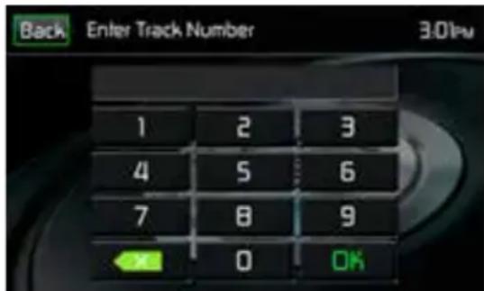 Back Enter Track Number 3.0fps 1 2 3 4 5 6 7 8 9 X 0 OK