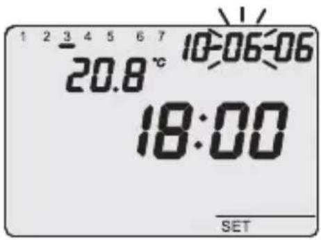 1 2 3 4 5 6 7 20.8 °C 10:06:06 18:00 SET