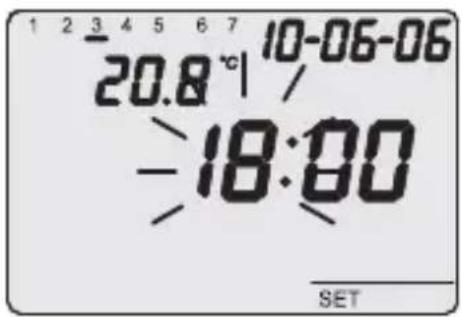 1 2 3 4 5 6 7 10-06-06 20.8 °C / 18:00 SET