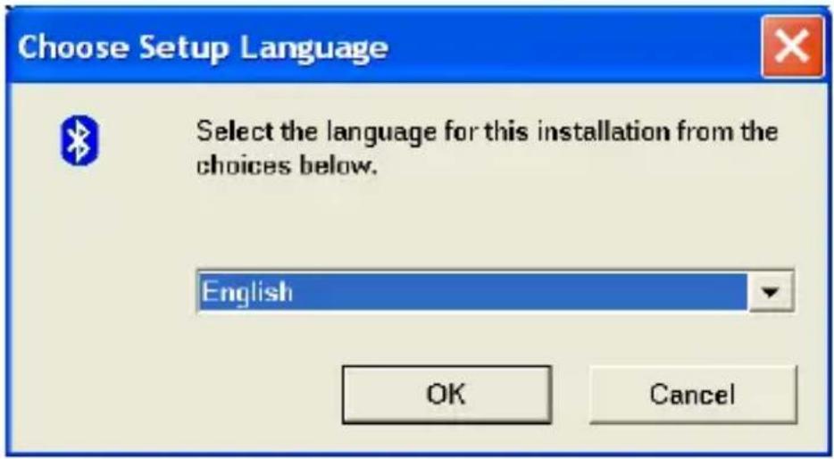 Choose Setup Language Select the language for this installation from the choices below. English OK Cancel