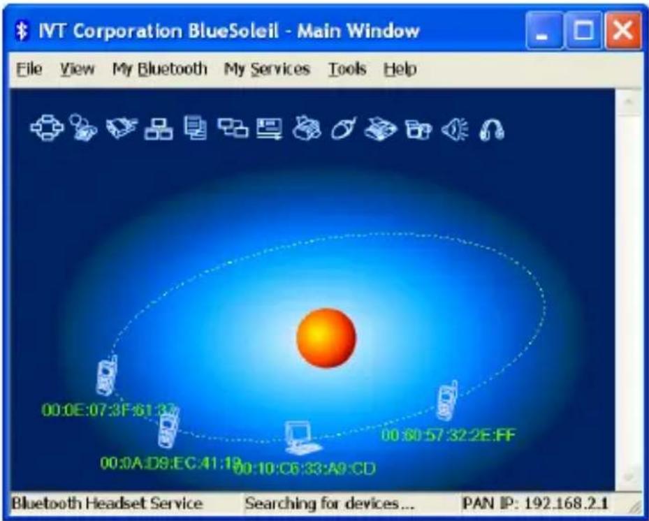 VIVANCO TRD UB25 - Ein Beispiel zur Anwendung des "BlueSoleil"-Programms. Befolgen Sie die nachstehende Anleitung: - 6