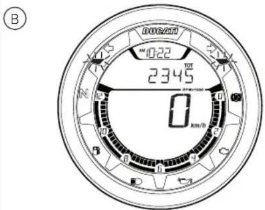 B DUCATI W1022 2345 0 km/h