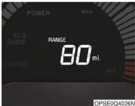 POWER MAX ECO GUIDE RANGE 80 mi. CHANGE MIN OPSE0Q4026N