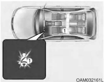 KIA Soul EV (2015) - WARNING - Seat belt buckle - 1