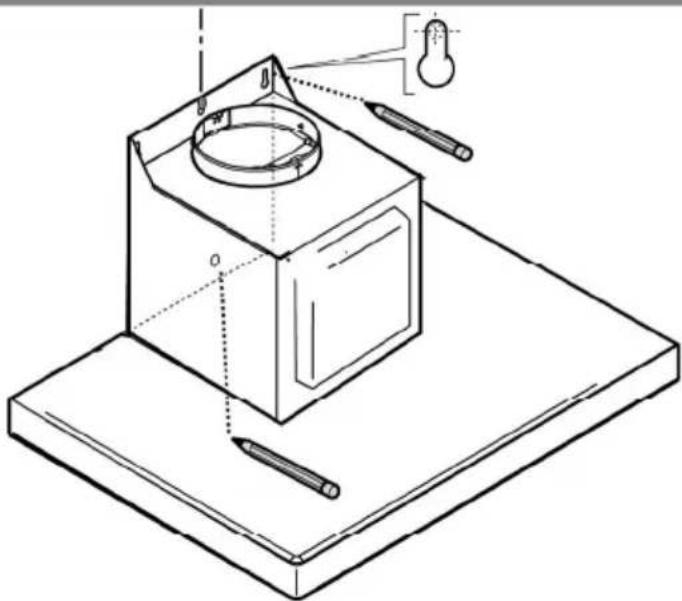 Technical line drawing of a mechanical assembly with a central component and two tool holders.