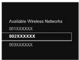 Available Wireless Networks 001XXXXXX 002XXXXXX 003XXXXXX