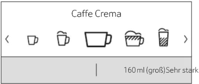 Caffe Crema 160 ml (groß)Sehr stark