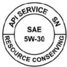 API SERVICE SN SAE 5W-30 RESOURCE CONSERVING