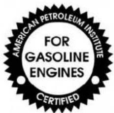 AMERICAN PETROLEUM INSTITUTE FOR GASOLINE ENGINES CERTIFIED