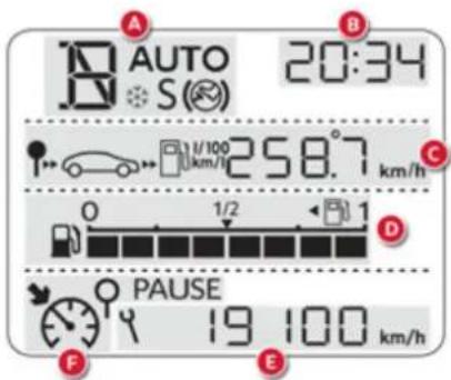 AUTO 20:34 S 1/100 km/h 258.7 km/h 1/2 1 PAUSE 19 100 km/h